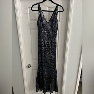 Lulus Navy blue sequence dress
